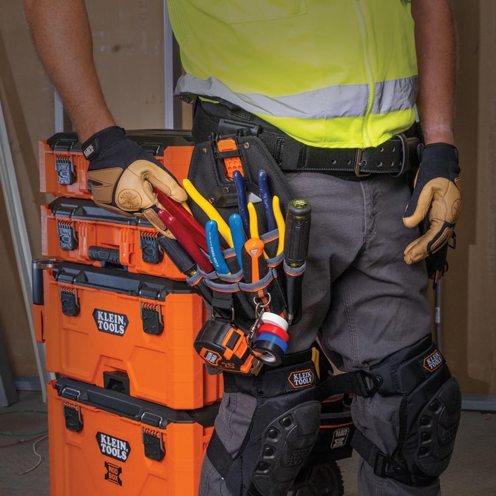 Klein Tools 55832MB MODbox Tool Pouch, 8-Pocket Electrician 8-Pockets,, Black