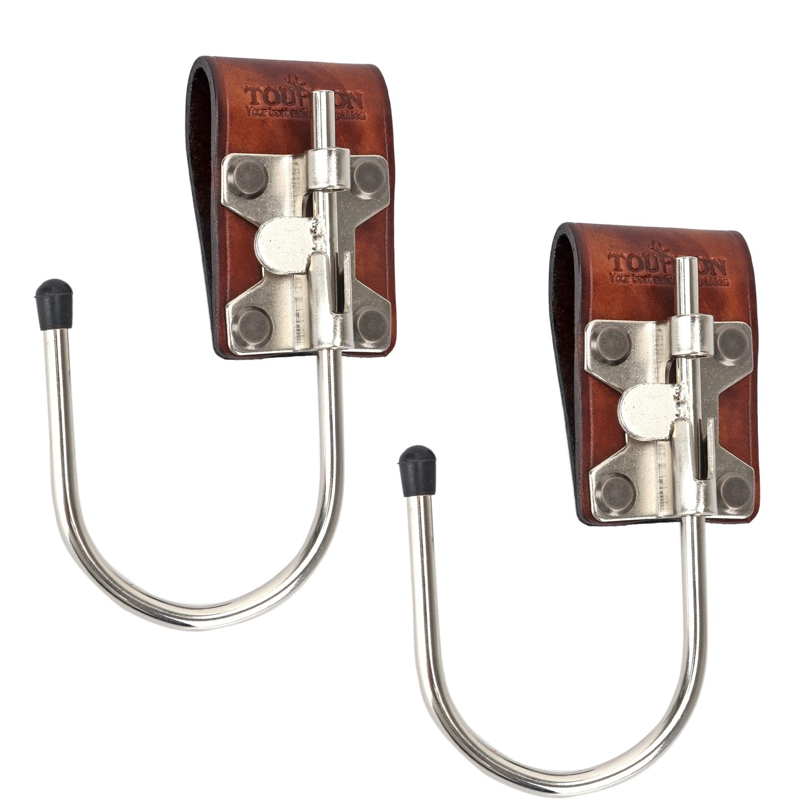Leather Steel Float Drill J Hook Belt Electrician Tools Holster-Pack of 2