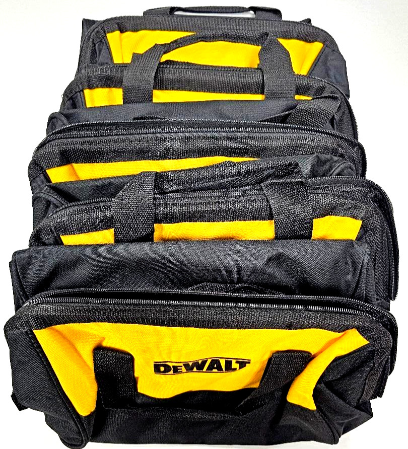 (5) Dewalt Tool Bags / Case 13″ x 10″ x 9″ Canvas For 20V Drill, Battery, Saw