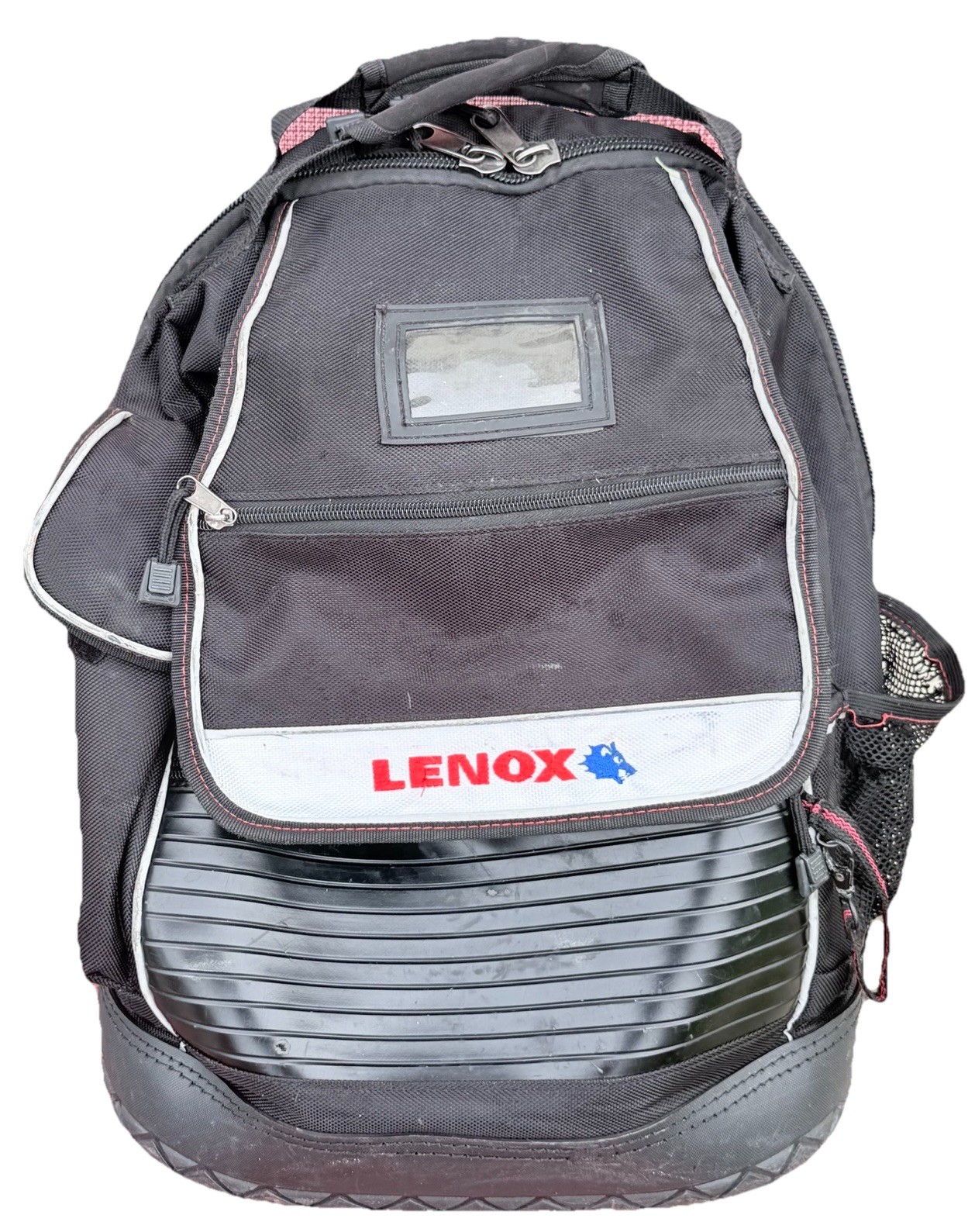Lenox Black Ballistic Nylon Tool Backpack Bag with Multi-Pocket Design