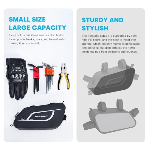 Motorcycle Waterproof Tool Bag With Airtight Zipper Compatible A Pair