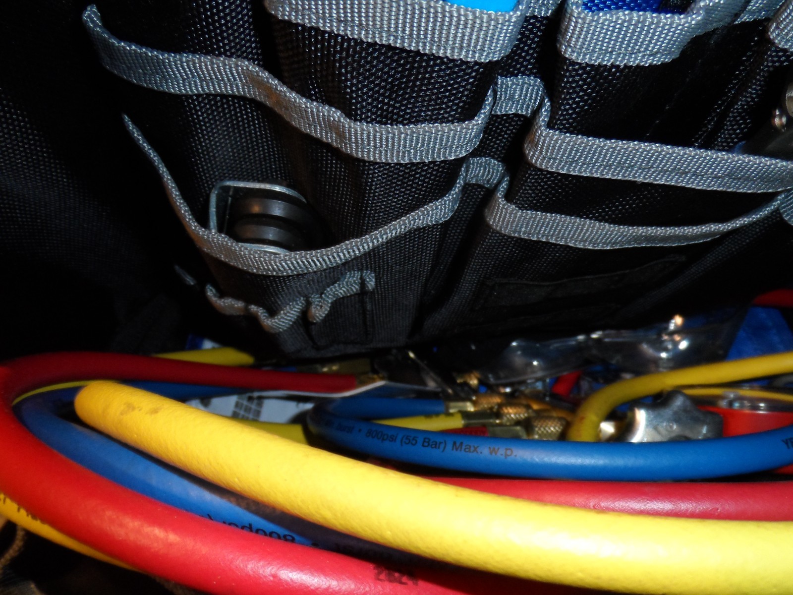 Lincoln Tech Backpack w/ A/C Tools Yellow Jacket Series 41, JB T20275 Many Tools