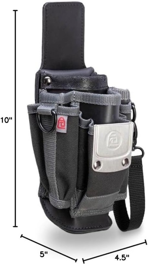 Pro Pac MP1X Leather Tool Pouch: Compact Organizer for Electricians & DIYers