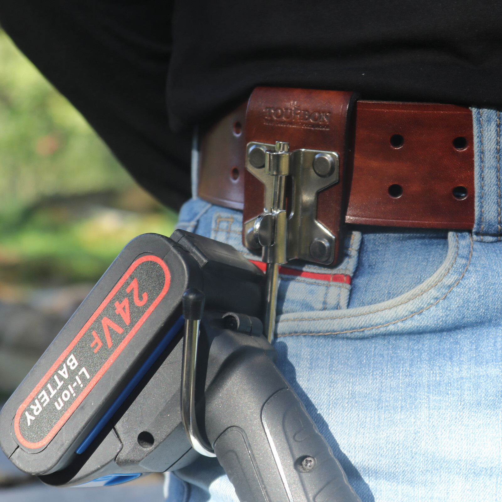 TOURBON Leather Concreters Builder Trowel Carry Tools Hook Drill Belt on Holster