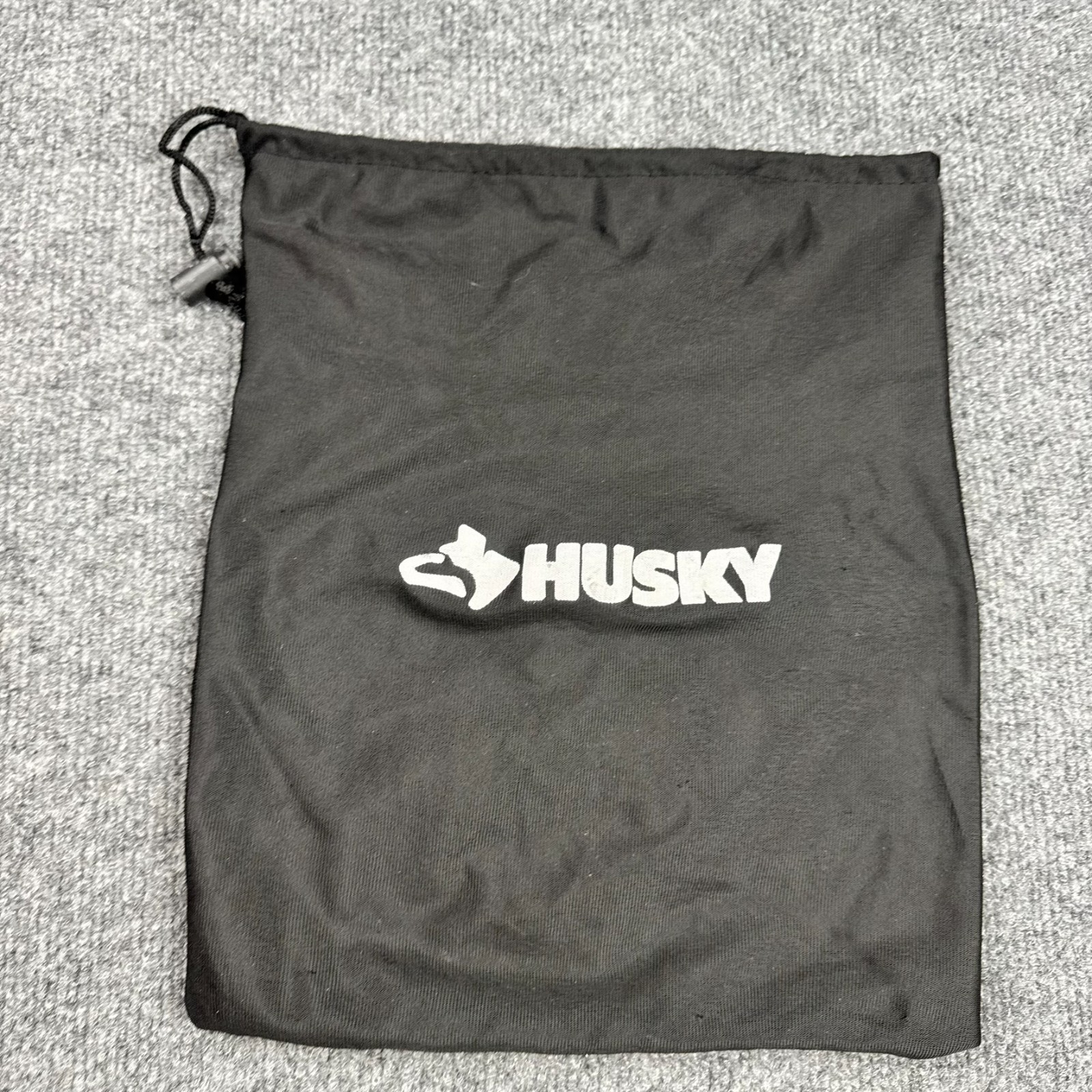 Husky Men’s Black Drawstring Storage Bag Dust Pouch Tool Bag