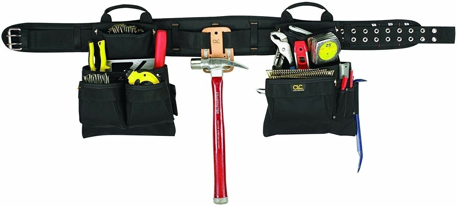 CLC Custom Leathercraft 5608XL 4 Piece Carpenter’s Combo Tool Belt 17 Pocket