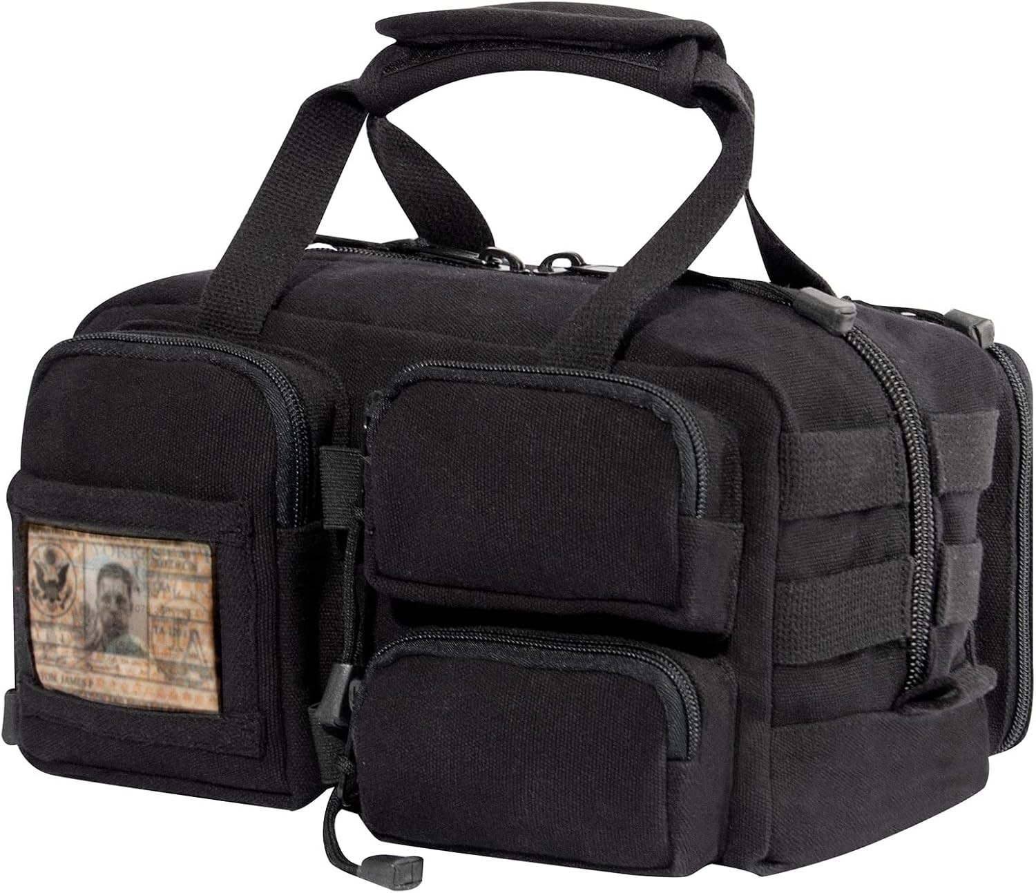 Rothco Canvas Tactical Tool Bag Black Molle Mechanics Carry Bag