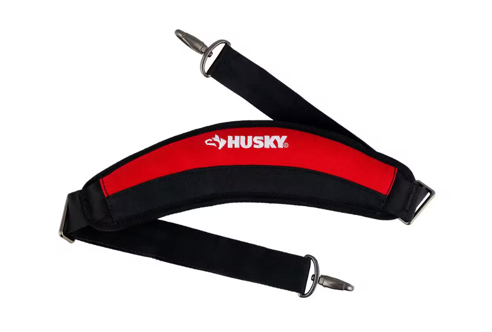 Husky 3.5 in. Detachable Padded Tool Bag Shoulder Strap adjustable 40 in. to 56