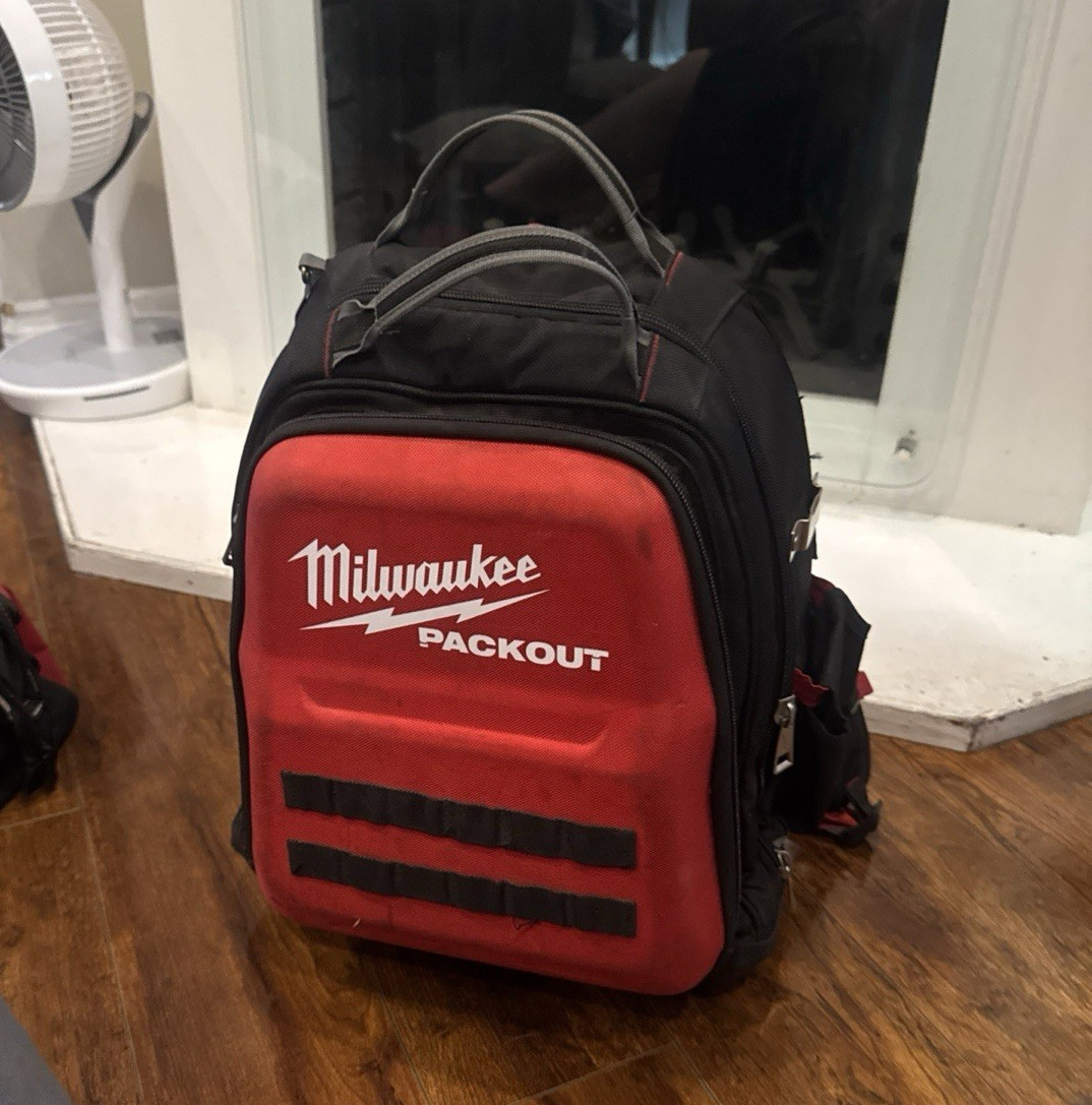 Milwaukee PACKOUT Tool Backpack Bag, Red/Black