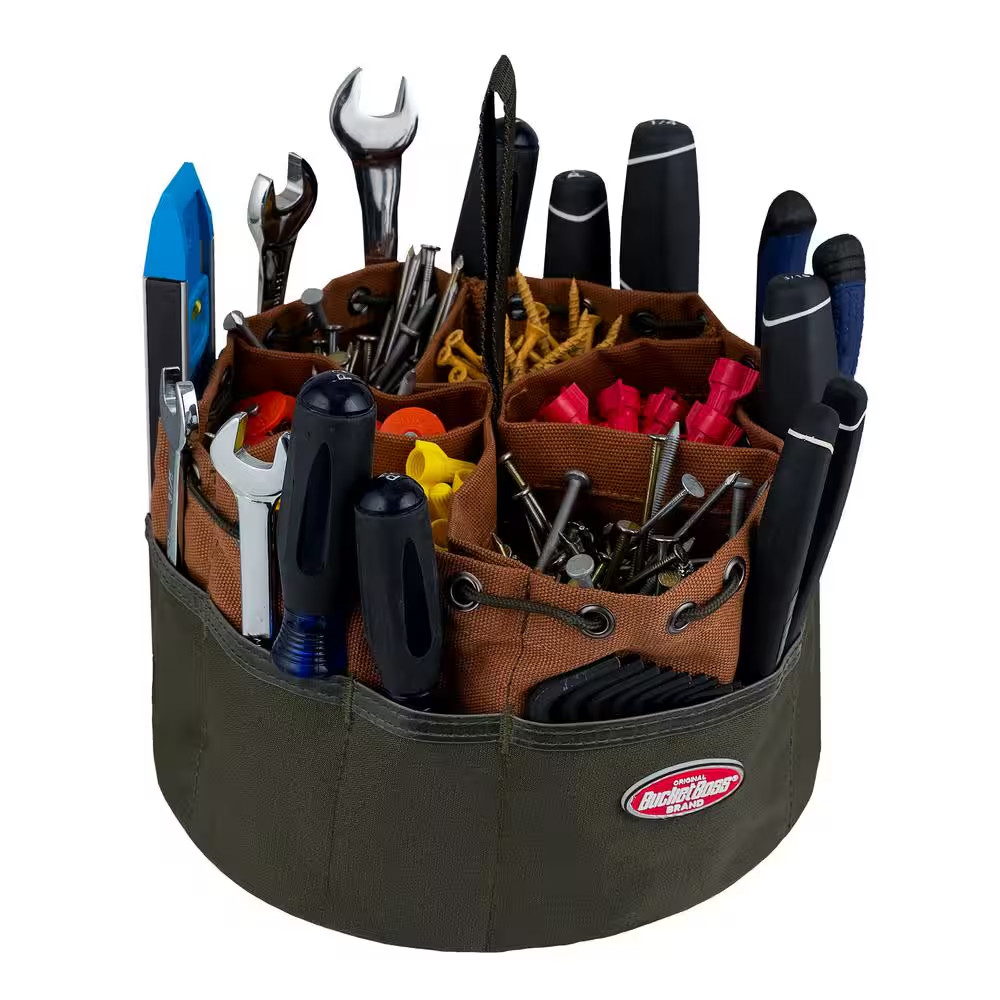 10 In. Parachute Parts Tool Bag in Brown