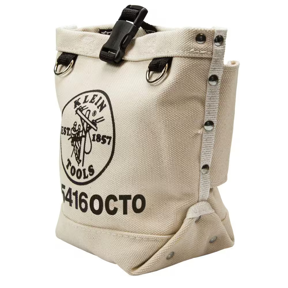 9.5 in. Bull-Pin and Canvas Bolt Tool Bag with Connection Points