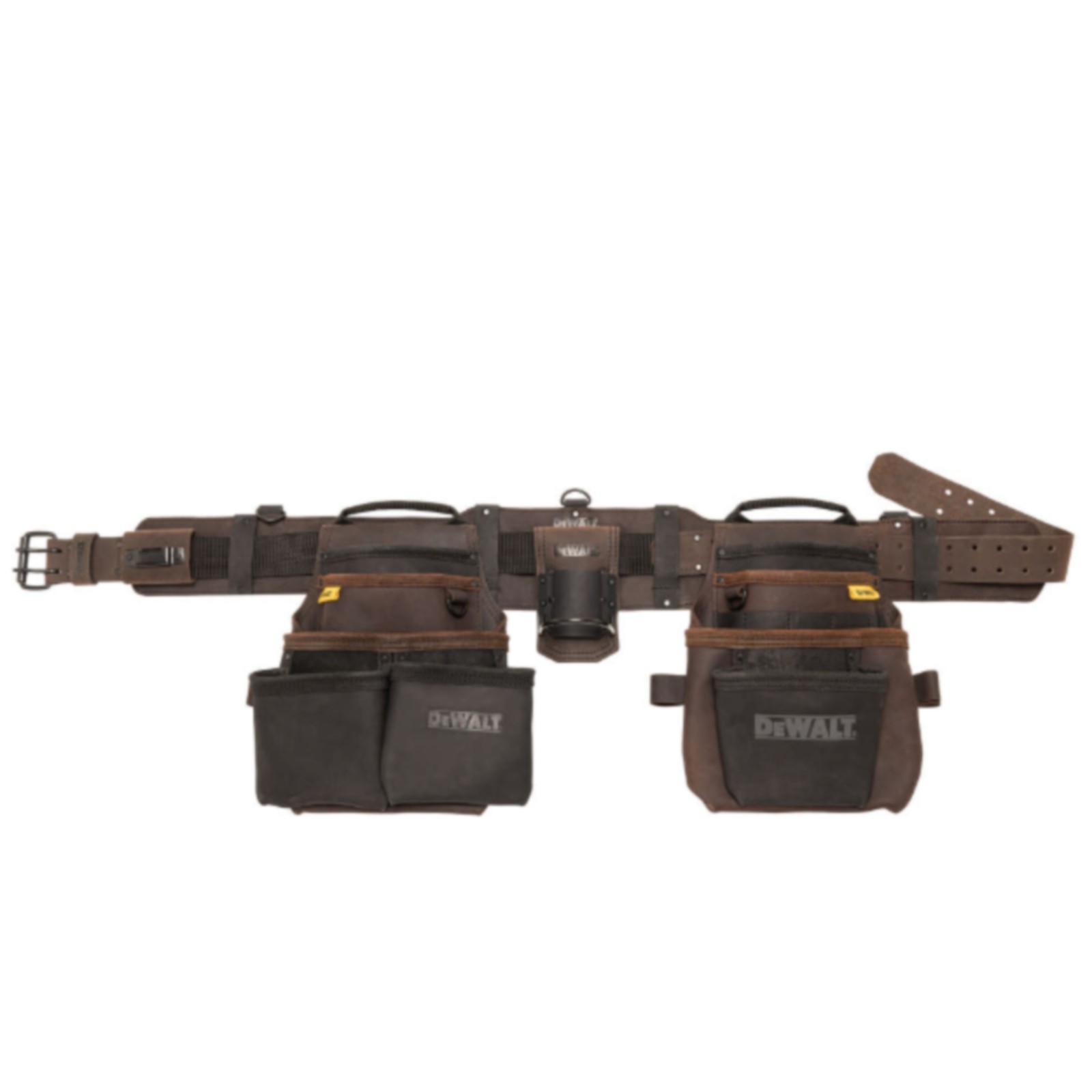 DEWALT DWST550113 18-Pocket Nubuck Leather Tool Pouch Belt Set