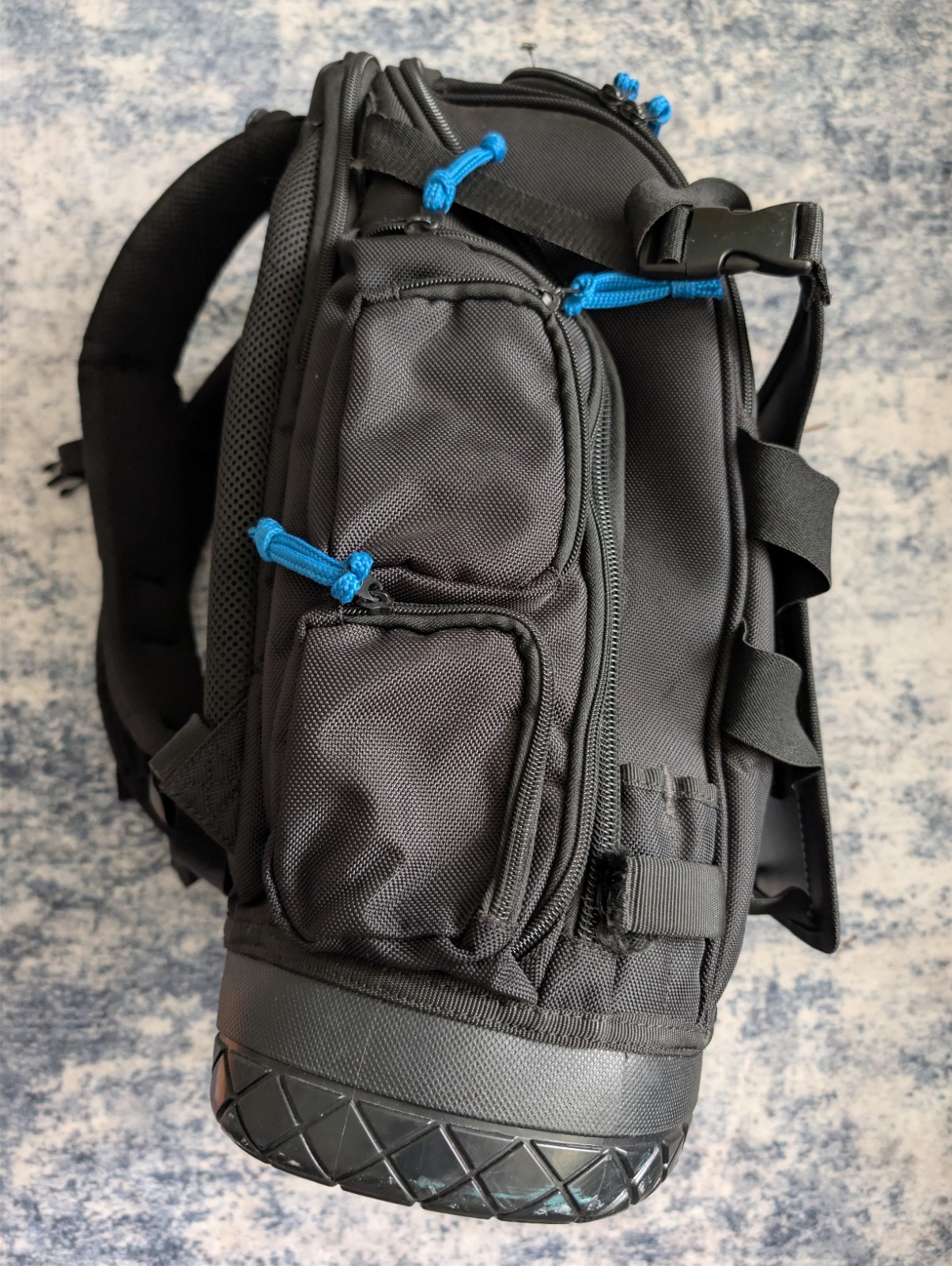 HART Tool Backpack Organizer Heavy Duty Storage Bag Black Blue