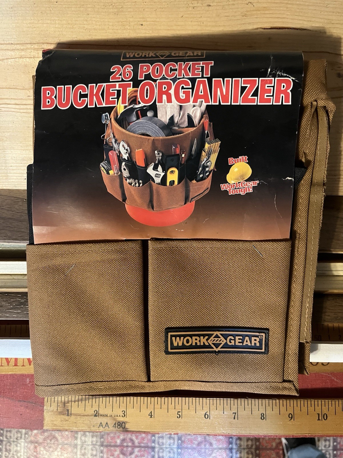 ~WORK GEAR~26 Pocket Bucket Organizer for TOOL Storage New Vintage 90’s