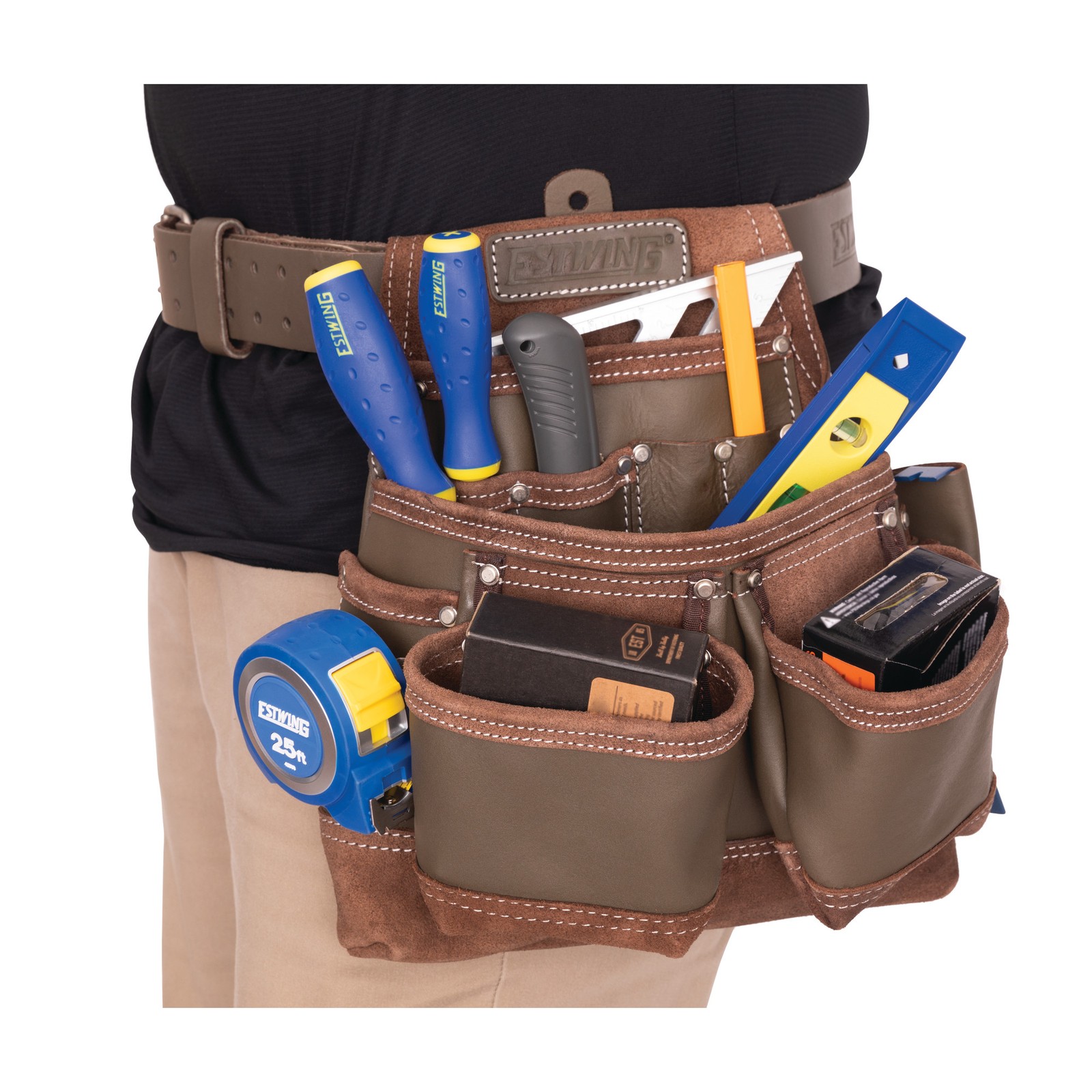 Estwing 9 Pocket Full Leather Framer’s Pouch 94750