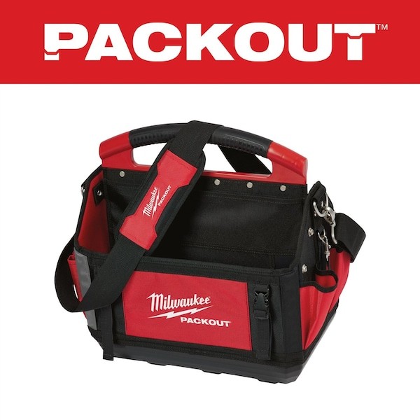 Milwaukee Tool 48-22-8315 Packout™ 15″ 32 Pocket Tear-Resistant Tool Tote