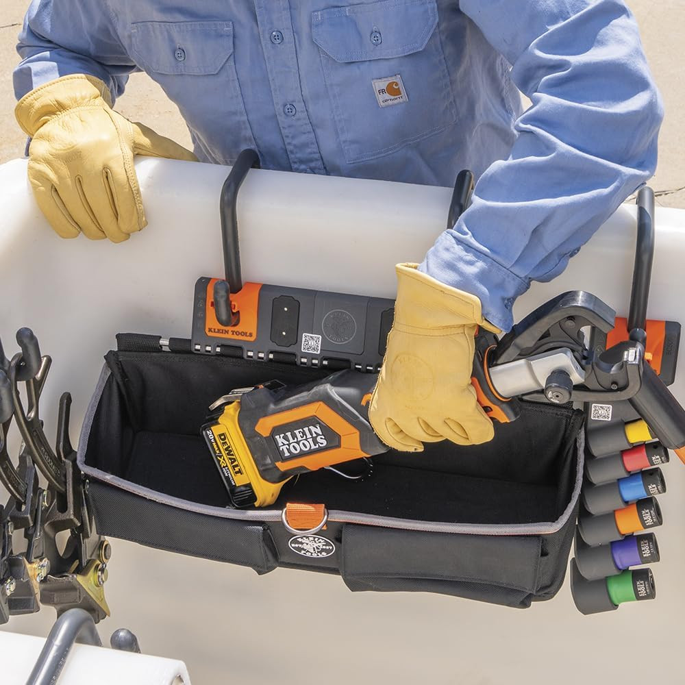 BC511S Large Tool Pouch with S Hook Rail for Lineman Tools and More