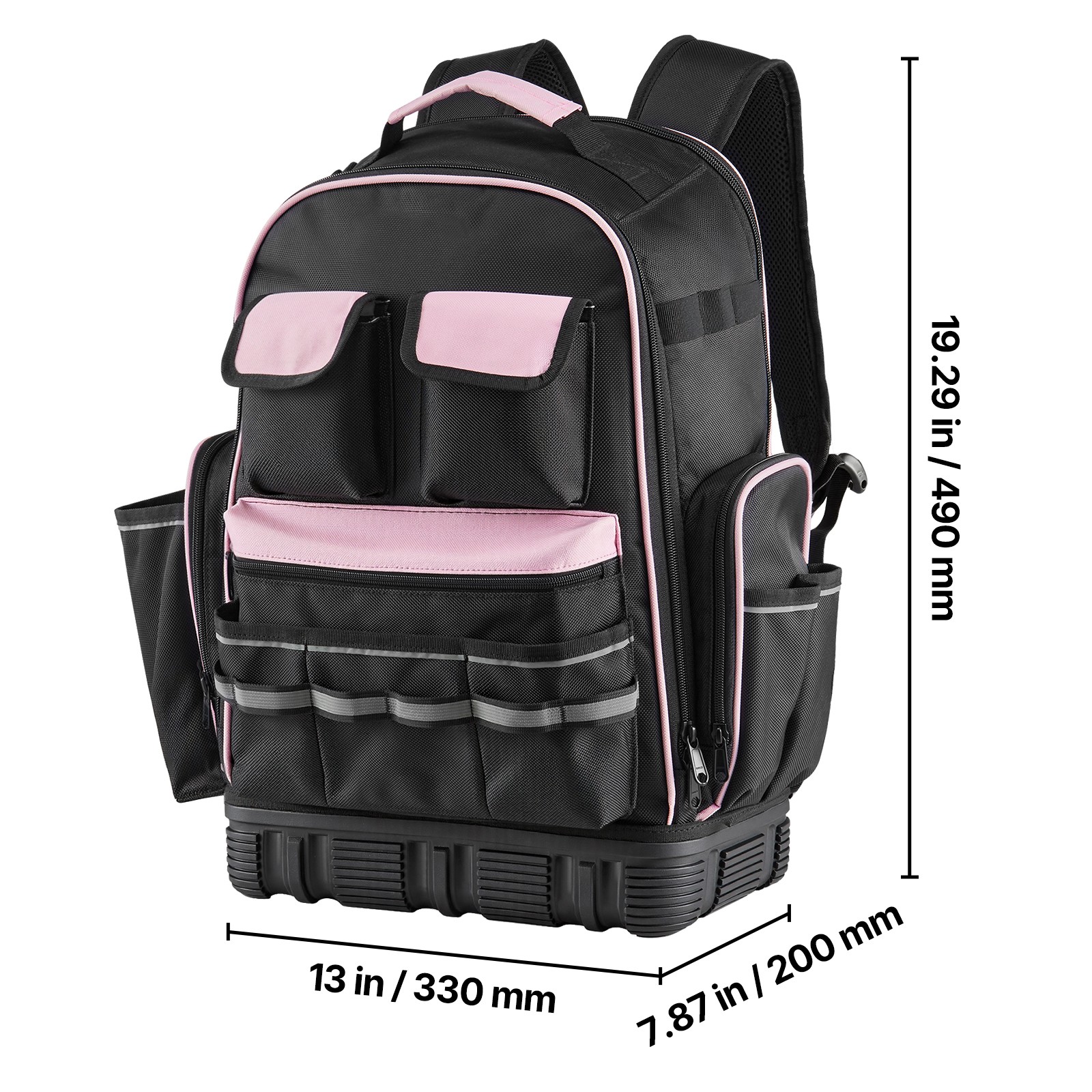 Tool Backpack 56 Pockets Tear-resistant Jobsite Backpack for Electrician