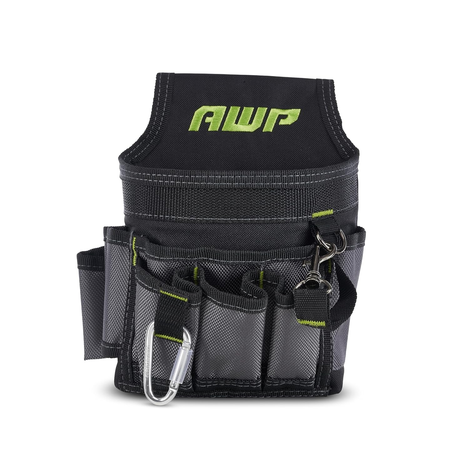 AWP Ballistic Nylon Mini Tool Pouch Multi-Pocket Organizer for Electricians, Pro