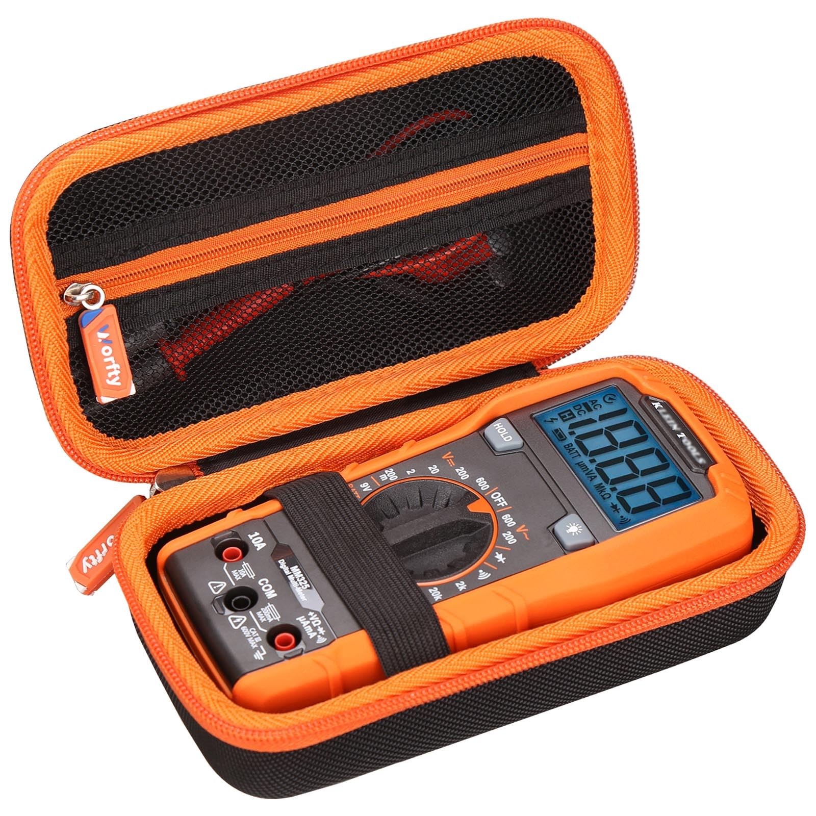Hard Multimeter Case for Klein 4.14 x 7.49 x 2.96 inches, Orange Black