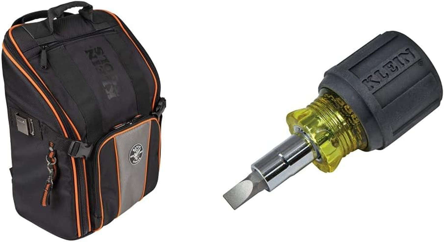 Tradesman Pro Tool Backpack with 6-in-1 Screwdriver and Nut Driver