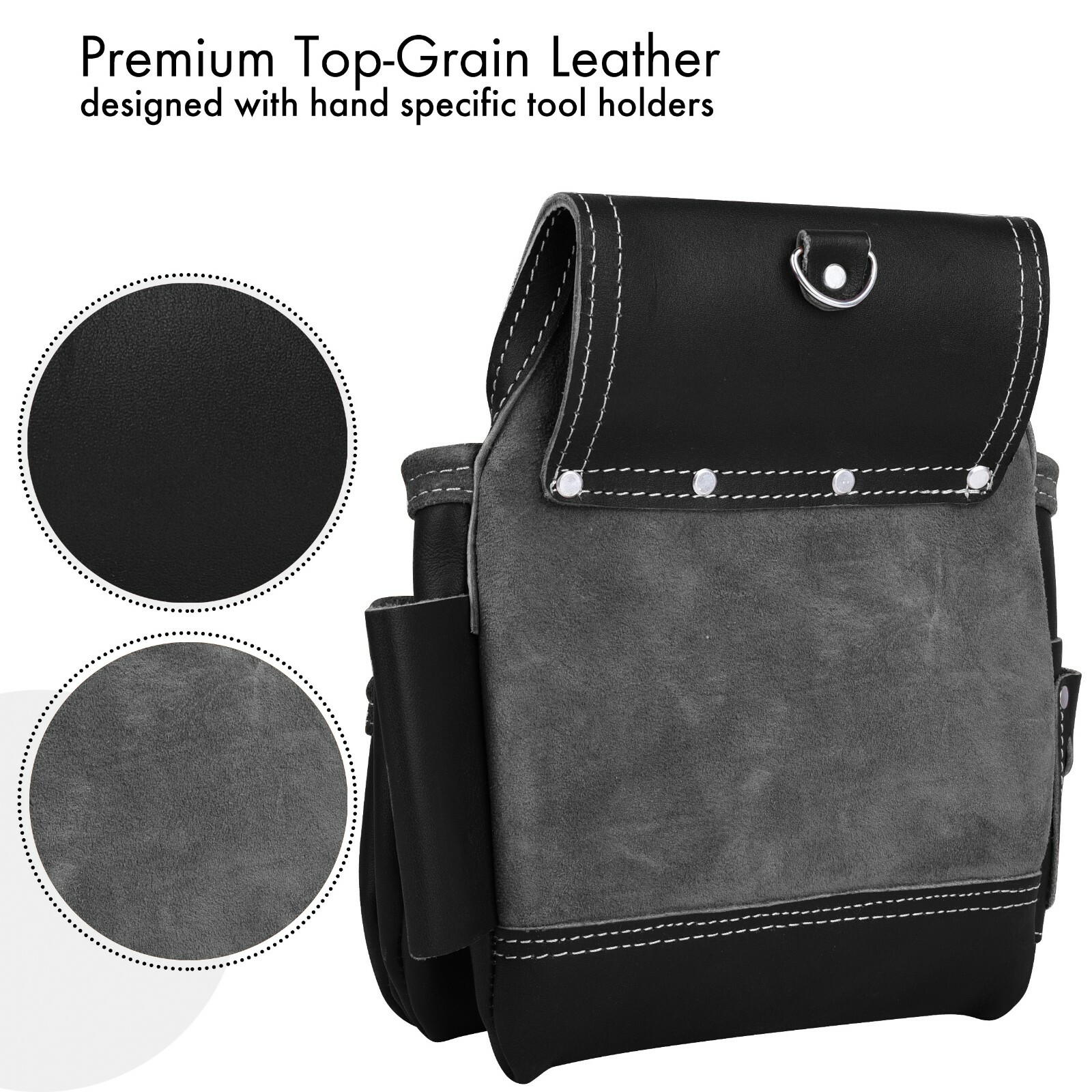 Leather Tool Belt Electrician Tool Pouch Carpenter Framer lineman Hammer Holder