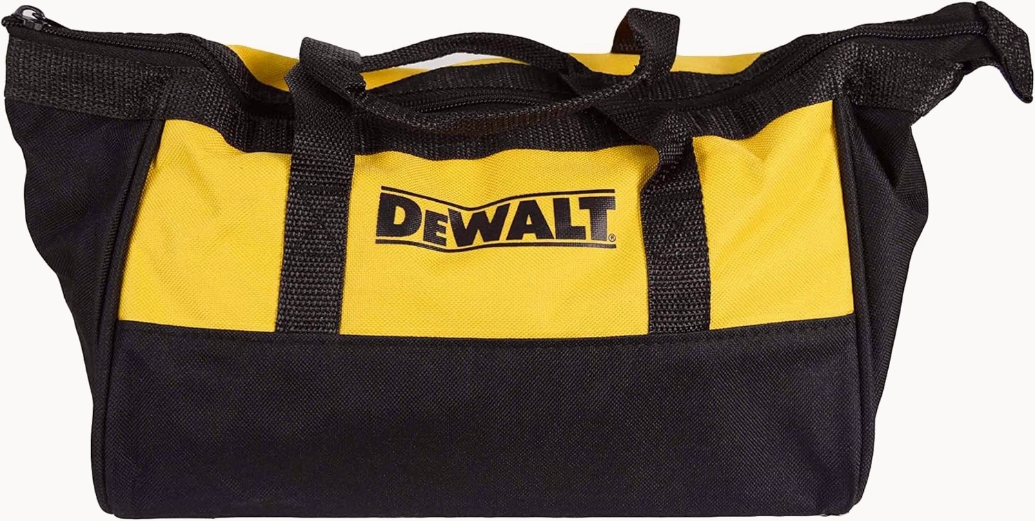 Dewalt Bag15Dewalt 15″ Tool Bag Nylon Zipper Closure WaterRepellent Yellow Black