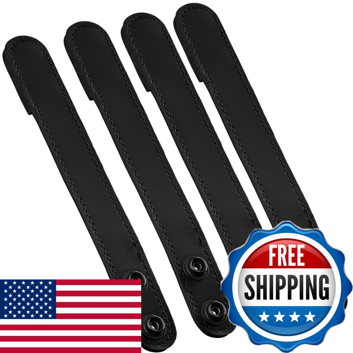 Perfect Fit Shield 1 Inch Duty Belt Keeper for 2-1/4 inch Wide Belts Pack of 4