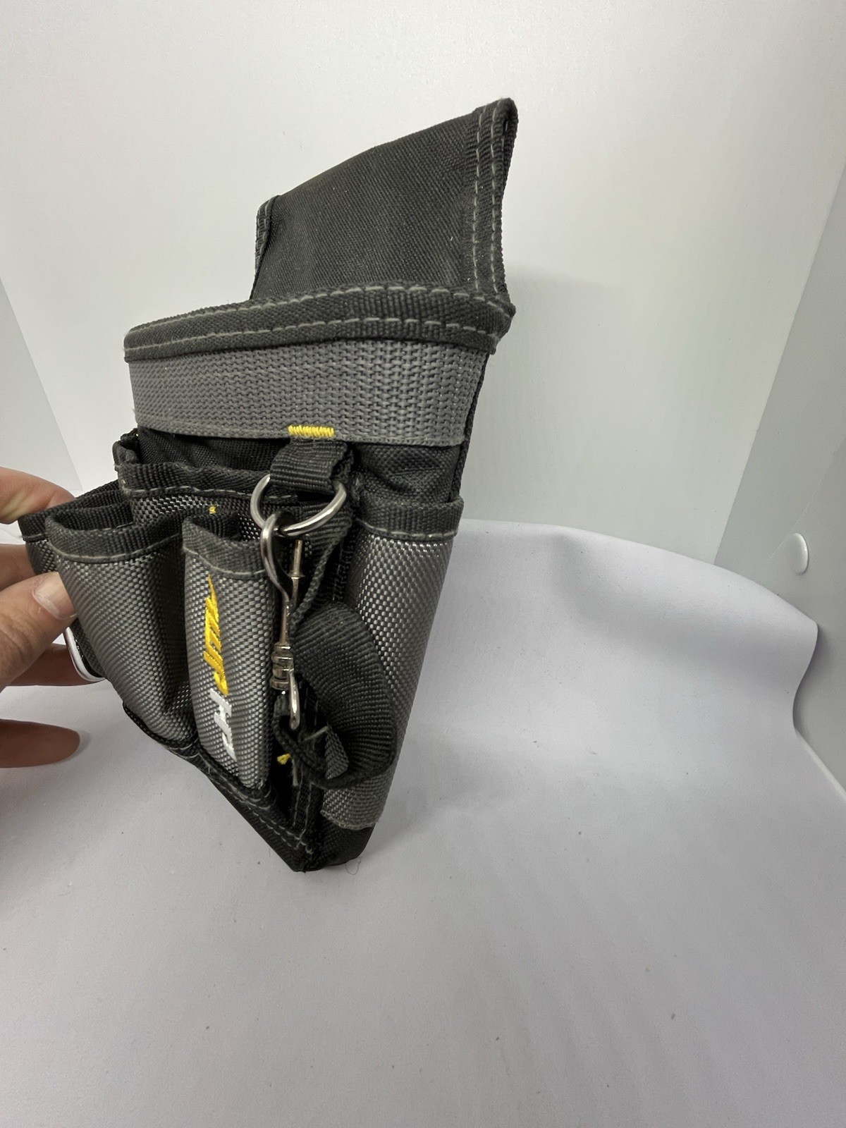 AWP Electrician Nylon Tool Pouch With Belt Loop Or Clip 9”x8” Gardener Pouch