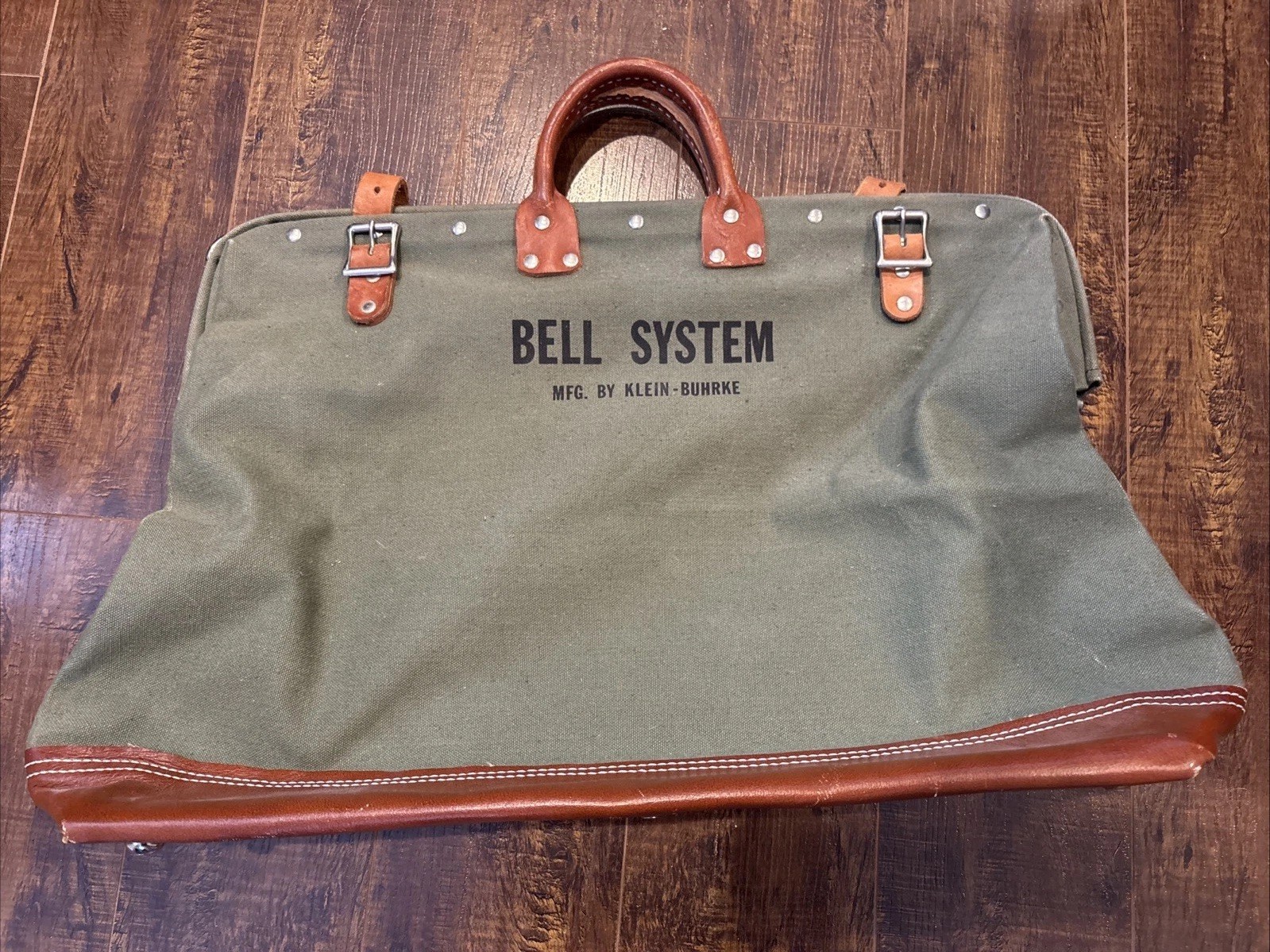Vintage Bell System Klein-Buhrke Lineman’s Canvas Utility Bag Tool Bag
