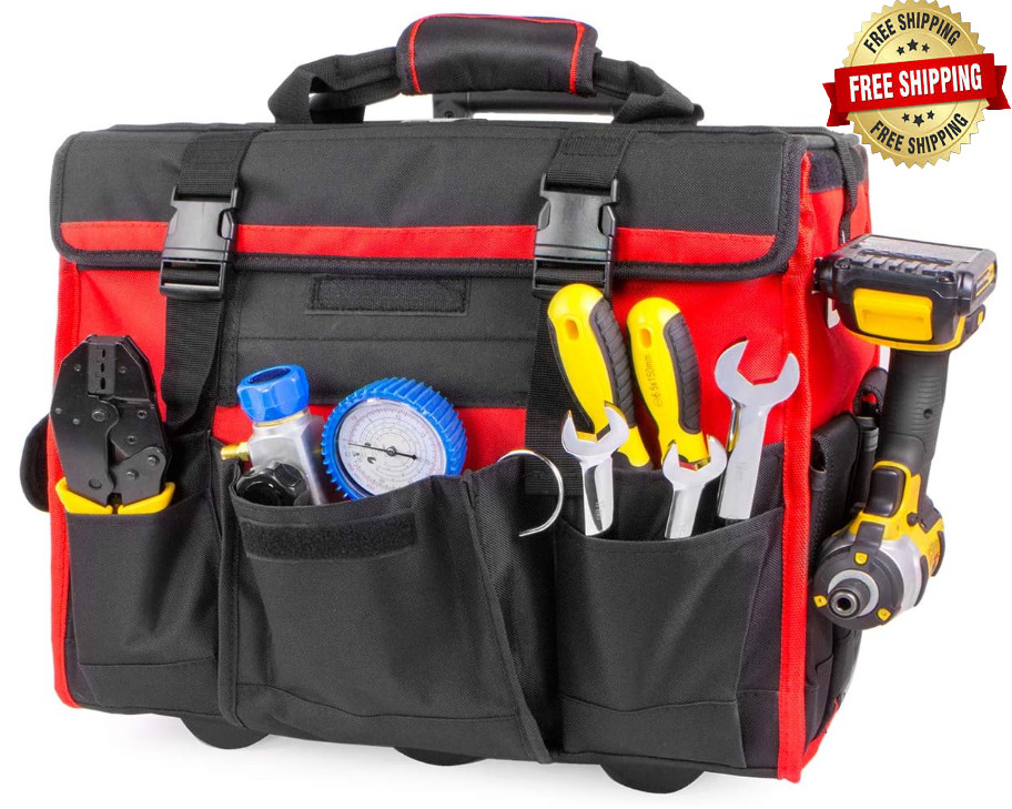 Maleta De Rueda Para Organizar Herramientas – Rolling Tool Bag Organizer Handle