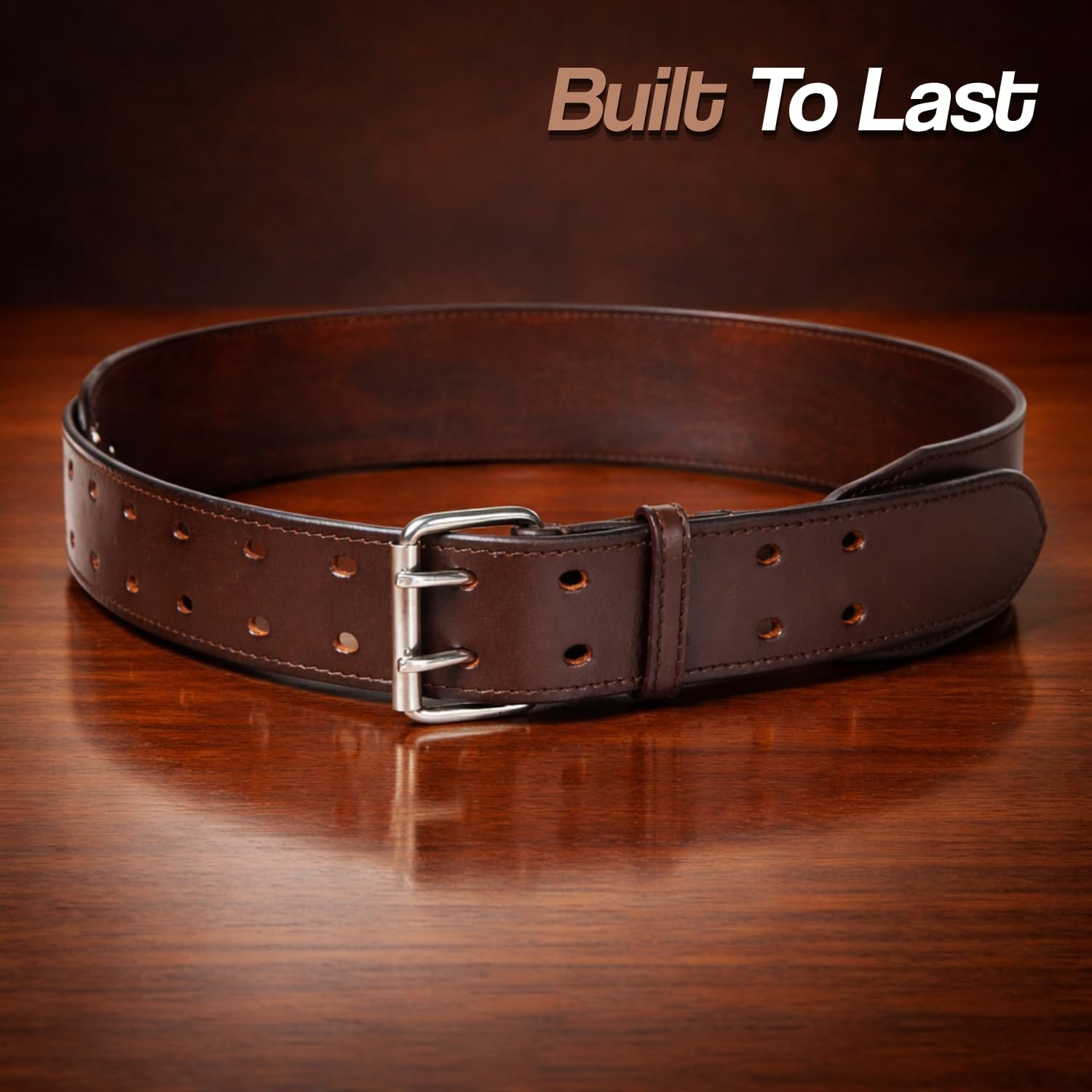 3-Inch Wide Heavy Duty Full Grain Leather Tool Belt, Oil Tanned Construction …
