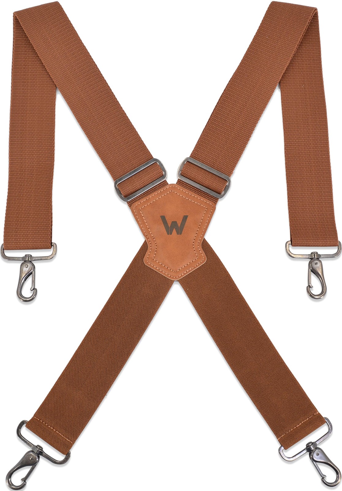 WELKINLAND Brown 2 inch 2″ Wide Strap For Body Size Up To 6.4 Feet,