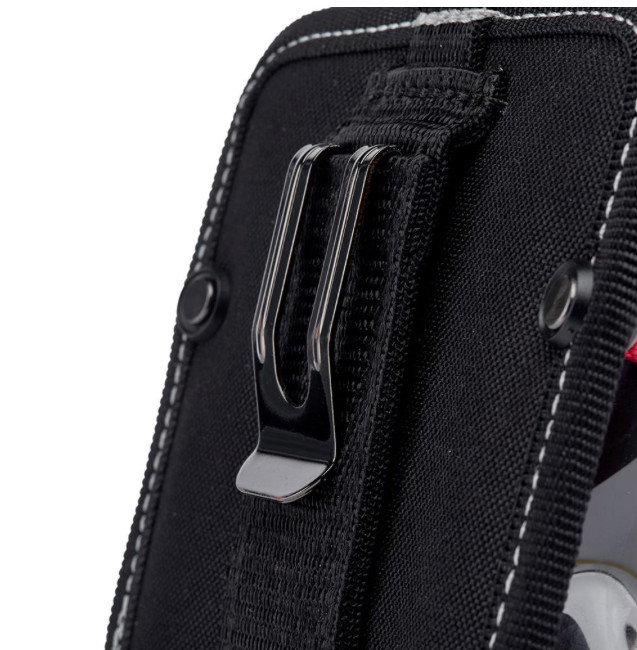 Lot of 2 Husky 7 In. Rugged Storage Pouch Protective Flap Belt Clip & Loop NEW