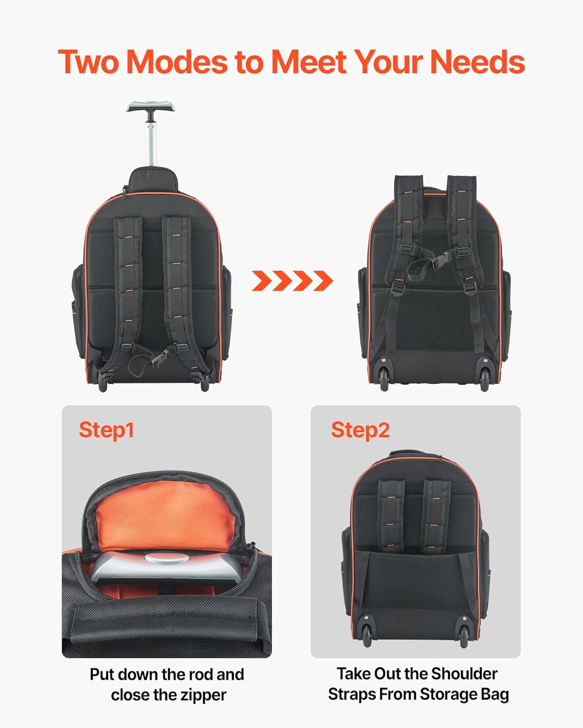 Ultimate Heavy Duty Tool Backpack – 72 Pockets, 110 Lbs Capacity