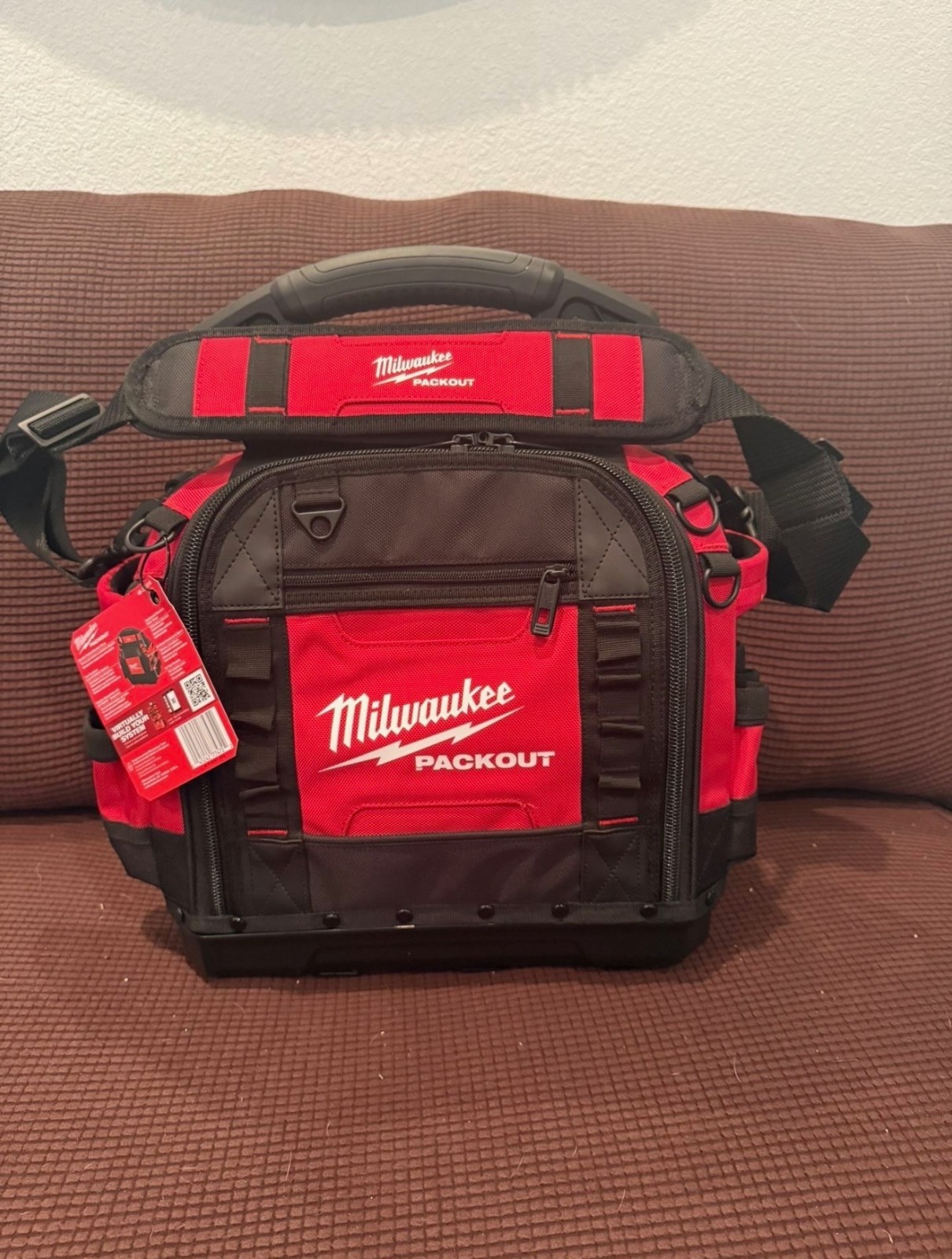 Milwaukee 15in. Black/Red Tool Bag/box