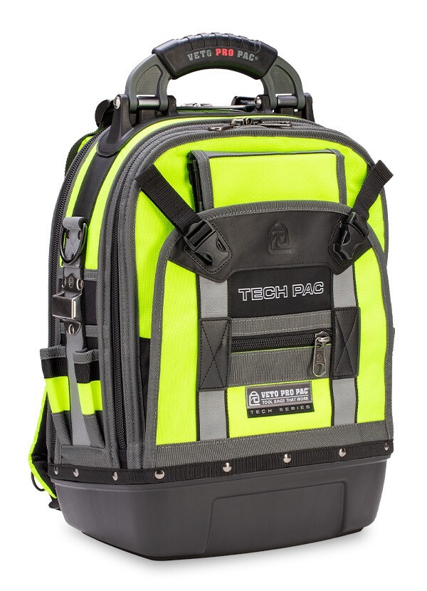 Veto Pro Pac Tech Pac Hi-Viz Yellow Large Tool Backpack