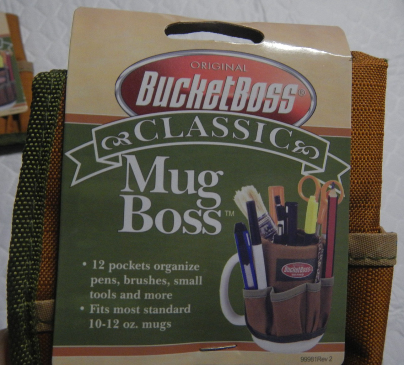 Mug Boss 12 Pocket Organizer Lot of 2 Tool Belt Style Bucket Boss Classic NEW