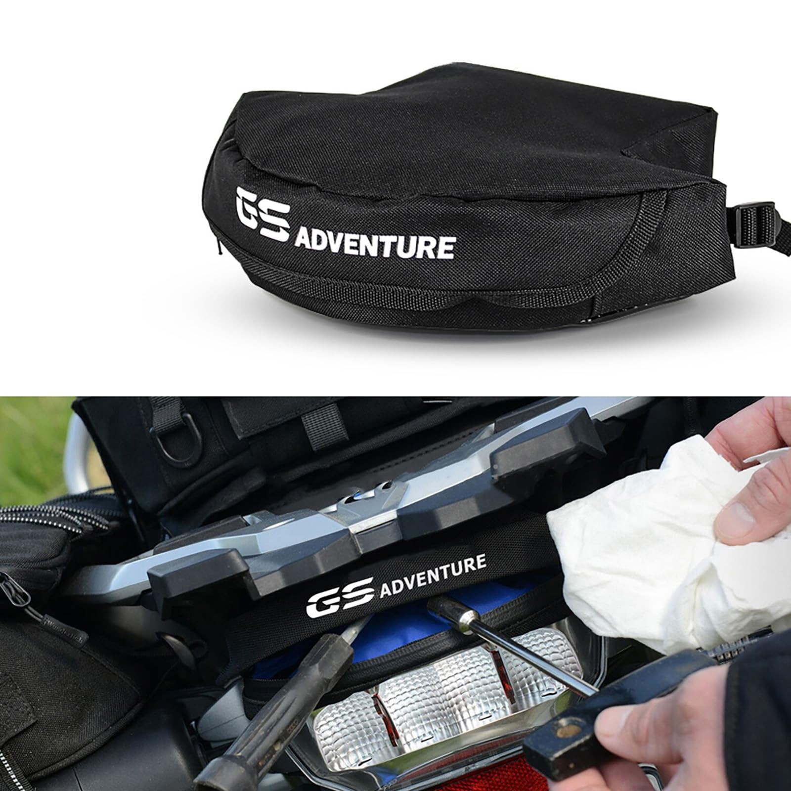 Storage Bag Waterproof Motorcycle Luggage Rack bags Tail Repair Tool Bag Fit …