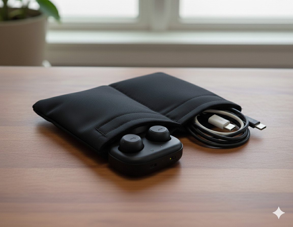 Small Universal Pouch with Divider 6.5″x5″ – Multiple Uses!