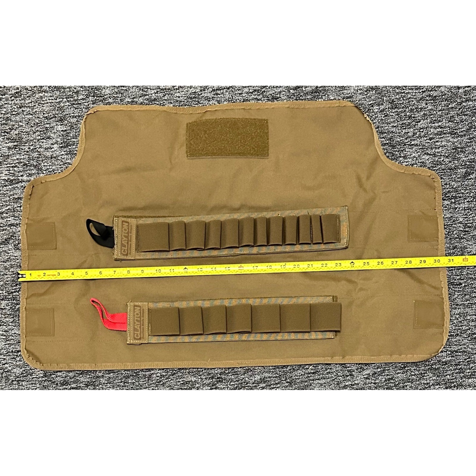 Clayton Dustless Made Simple Coyote Brown 30″x19″ Standard SAE Socket Tool Roll