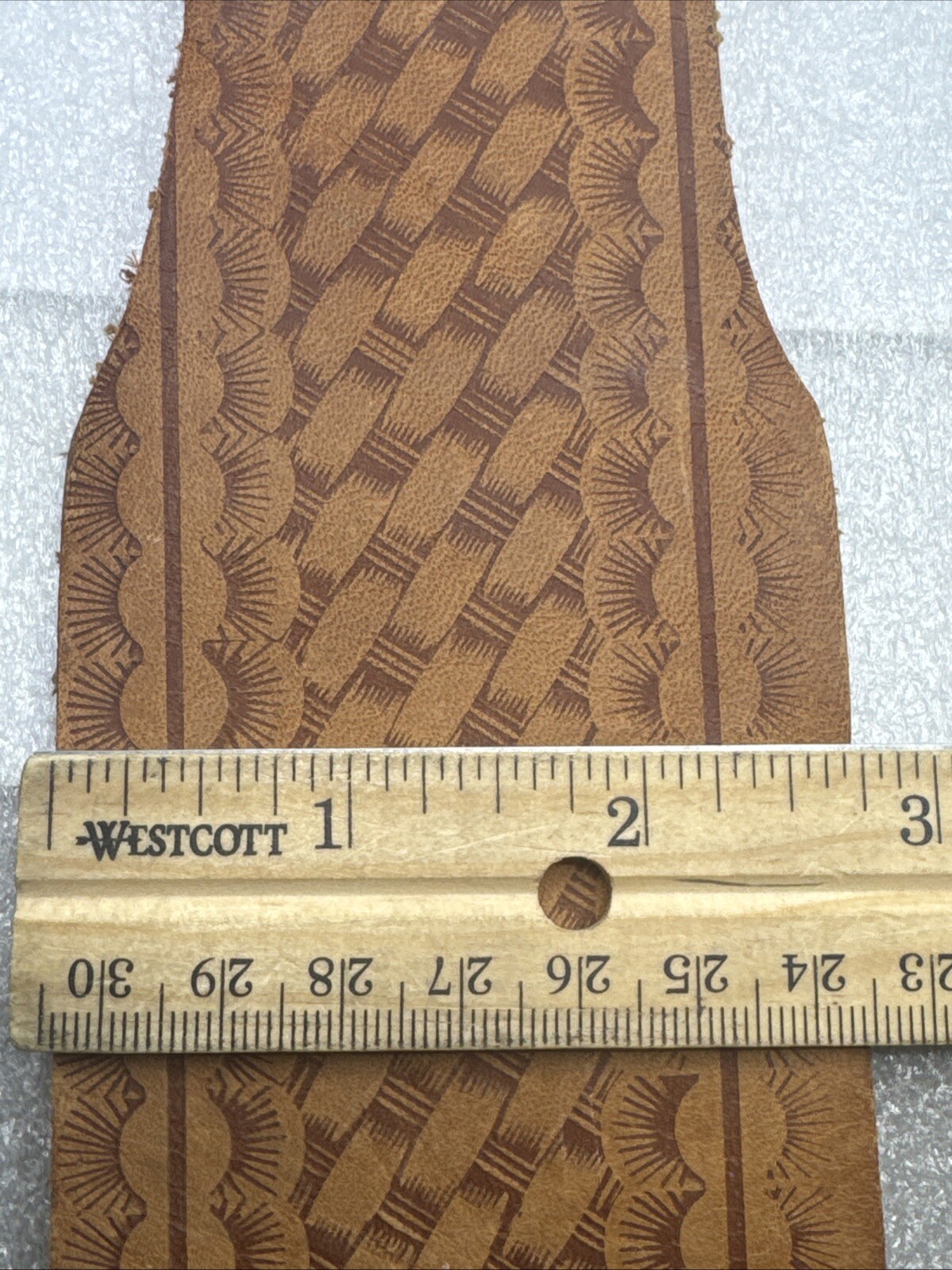 Vintage CRAFTSMAN SADDLE LEATHER Tool Belt 2” – 2.75” Fits 28”- 46” 40473 Mexico