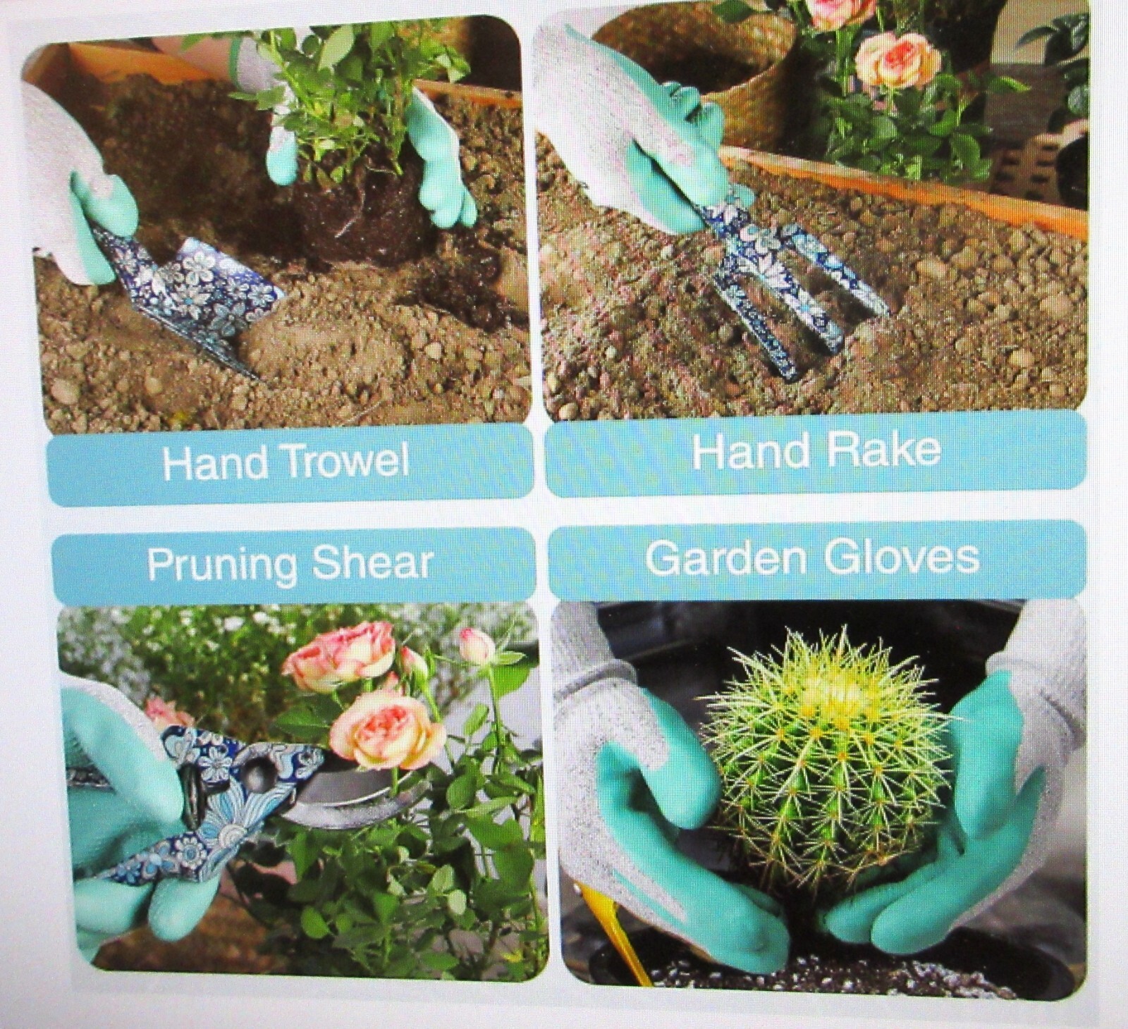 WORKPRO 5PCS Garden Tool See Aluminum Heavy Duty Gardening Tool Set Tool