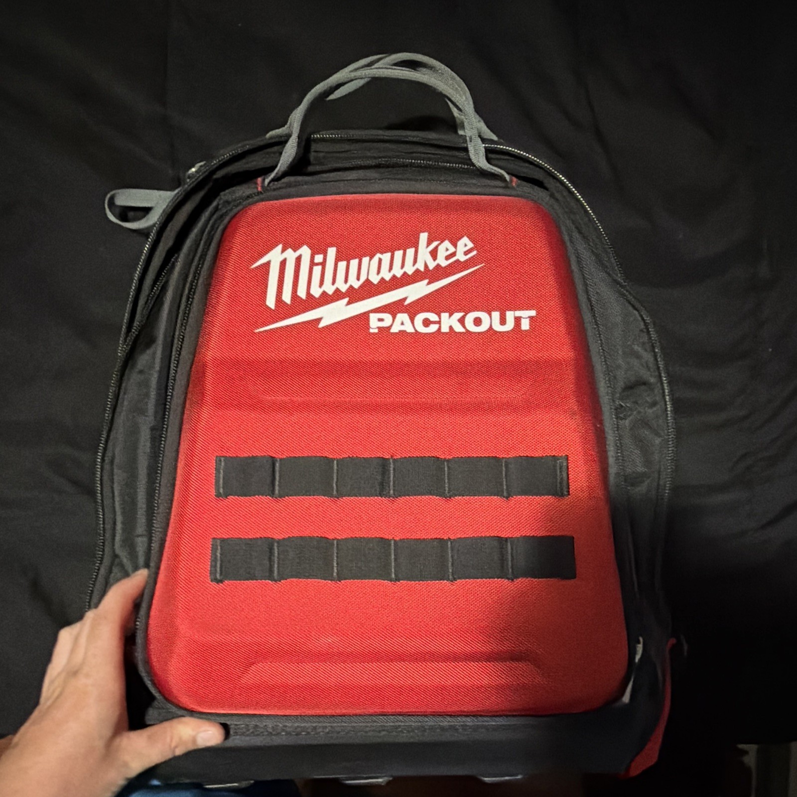 Milwaukee PACKOUT Tool Backpack with Handle, Red and Black Tool Bag