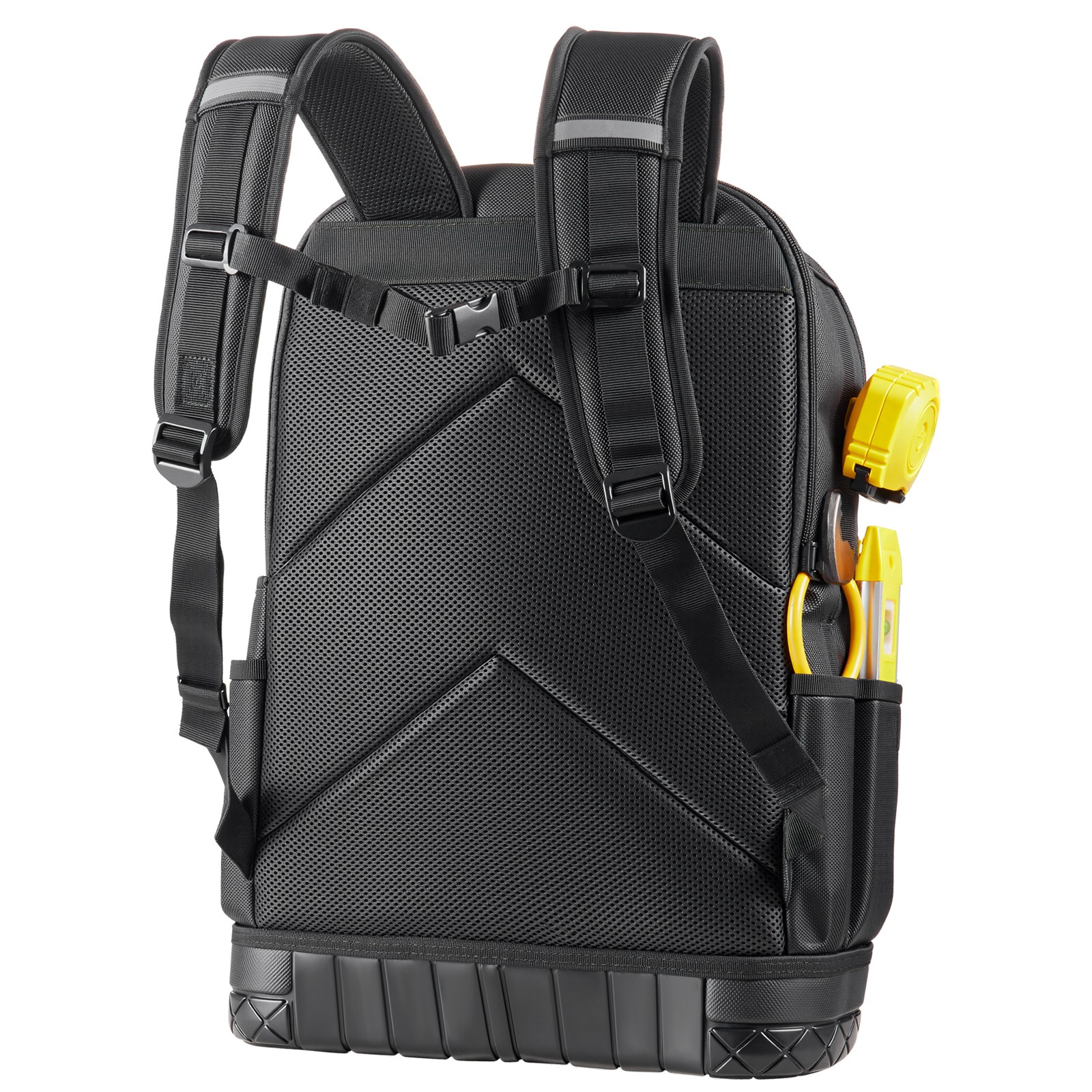 VEVOR Tool Backpack with Tools 65 Pockets Tear-resistant Jobsite Backpack