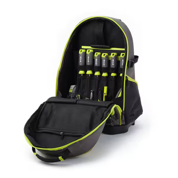 RYOBI 16 in. Backpack with Tool Organizer