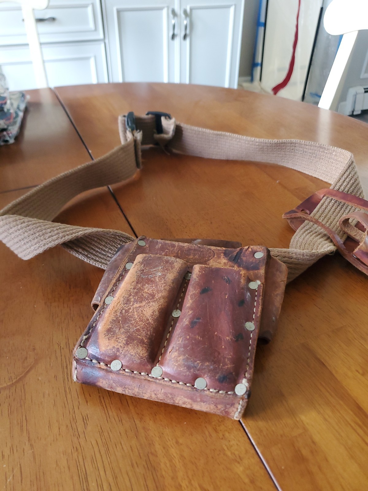 Nicholas Tool Belt Pouch No. 700 Leather Top Grain Cowhide Carpenter USA