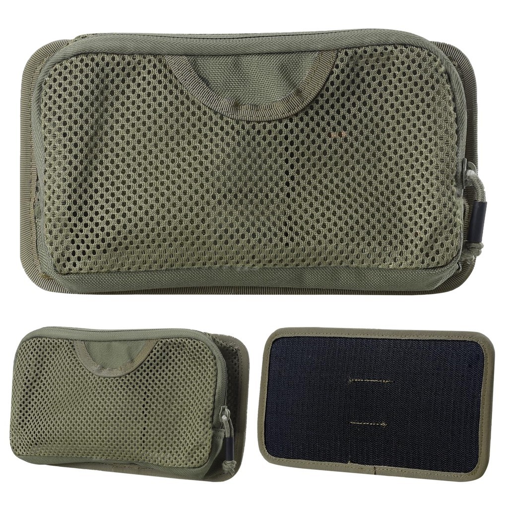 Mesh tool organizer with zipper hook loop for backpack expansion outdoor