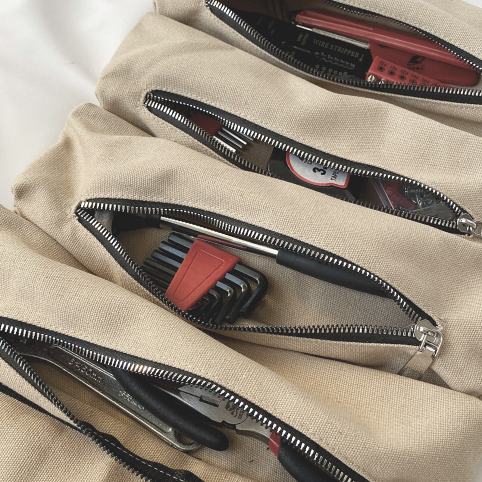 Multi-Purpose Roll Up Tool Bag – Durable Canvas Organizer with Pockets