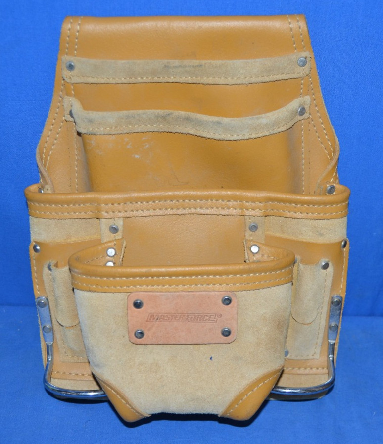 Masterforce 2” Toolbelt And Pouch With Hammer Hangers